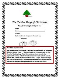 Gave to me…this totally awesome 12 days of christmas coloring pack! 12 Days Of Christmas Coloring Pages Worksheets Teaching Resources Tpt
