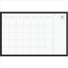 Check spelling or type a new query. Magnetic Calendar Dry Erase Board 35 X 23 Inches Black Aluminum Frame
