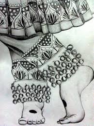Image Result For Ghungroo Drawing Clipart Art Drawings Sketches Creative Abstract Pencil Drawings Indian Art Paintings