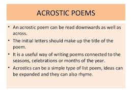 Christmas Acrostic Poetry Acrostic Poetry Acrostic Acrostic Poem