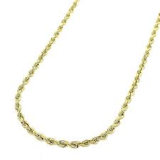 Lifetime jewelry 4mm rope chain necklace 24k gold plated for men women and boys with free lifetime replacement guarantee. 14k Yellow Gold 2mm Solid Rope Diamond Cut Braided Twist Link Necklace Chains Gold Chain For Men Women 100 Real 14k Gold Overstock 11512296