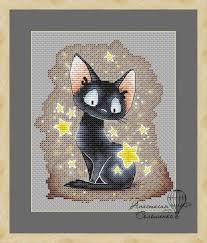 Plus, use our caption/border maker tool to chart your own words. Cross Stitch Scheme Night Hunting Embroidery Pattern Pdf In 2021 Cross Stitch Animals Cross Stitch Cross Stitching