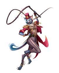 Female Catfolk Circus Whip Bard - Pathfinder 2E PFRPG DND D&D 3.5 5E d20  fantasy | Character art, Circus characters, Dnd characters