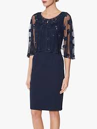 Gina Bacconi Lily Dress And Jacket Grey Silver Vestidos Vestido Midi