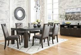 On riverdale 7 piece dining set in brown | traditional dining room sets by bob's discount furniture. Buy Hyndell Brown 7 Pc Dining Room Part Badcock More