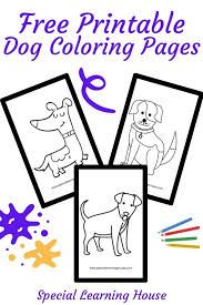 Dogs and cats are from different species of animals, appealing to different types of people. Free Printable Dog Coloring Pages Special Learning House
