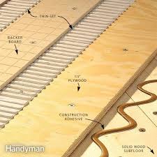 Kitchen & bathroom subfloor replacement. How To Install Tile Backer Board On A Wood Subfloor Diy