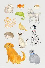 Dog friendly with no pet fee! Download Premium Vector Of Friendly Animals Painting Collection Vector Animal Paintings Animals Animal Illustration