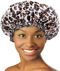 Amazon.com: DONNA Gorro de baño con patrón de lujo, gorro de ducha para  dormir, color negro : Belleza y Cuidado Personal