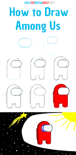 Easy step by step drawing tutorial on how to draw among us ghost character.please subscribe. How To Draw Among Us How To Draw Easy