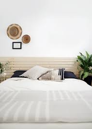 Diy Wood Slat Headboard Slatted Headboard Bed Frame And Headboard White Bed Frame