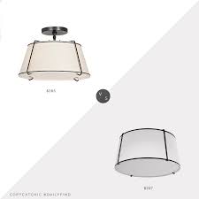 12inch dimmable flush mount led drum ceiling light fixture brushed nickel 4000k. Daily Find Rejuvenation Conical Drum Fixture Copycatchic