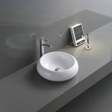 Nepal 18 single sink wall mounted bathroom vanity set with mirror. Ruvati 18 Inch Round Bathroom Vessel Sink White Above Vanity Counter Circular Porcelain Ceramic Rvb0318 Walmart Com Walmart Com