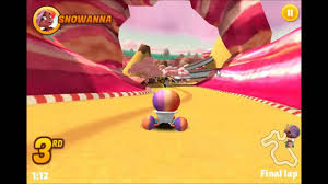 The objective is to become the first of the finish as fast as possible before the opponents beat you. Sugar Rush Speedway Slow Racing Wtf Youtube
