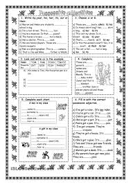 Possessive Adjectives Possessive Adjectives Possessive Adjectives Spanish Adjectives