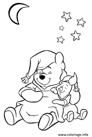 Coloriage Winnie L Ourson Bebe Pret A Dormir Dessin A Imprimer Coloriage Winnie Coloriage Winnie L Ourson