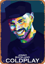 Amazon.com: Colorido Wpap Of Coldplay WPAP of Jonny Buckland