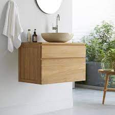 Mobile Sottolavabo Sospeso In Teak 80 Cm Arredo Bagno Tikamoon Teak Mobili Per Il Lavabo Del Bagno Mobili Per Il Bagno