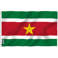 This flag was adopted on november 25, 1975, upon the independence of suriname. Fly Breeze Suriname Flag 3x5 Foot Anley Flags