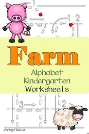 Preschool, pre k, and kindergarten age students to practice . Farm Alphabet Kindergarten Worksheets Alphabet Kindergarten Kindergarten Worksheets Kindergarten Worksheets Printable