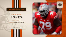 2023 NFL Draft Offensive tackle Dawand Jones, Ohio State, No. 111