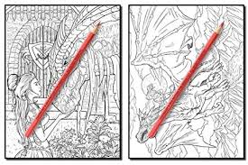 Very detailed coloring pages for adults coloring pages. Fantasy Collection An Adult Coloring Book With 100 Incredible Coloring Pages Of Mermaids Fairies Vampires Dragons And More Fantasy Coloring Books For Adults By Amazon Ae