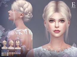 There have been several varieties of hair . S Club S Sclub Ts4 Hair N58 Audrey Sims 4 Sims Sims 4 Characters
