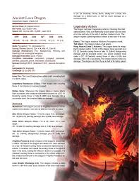 Ancient Lava Dragon By Xberfoul Dnd Dragons D D Dungeons And Dragons Dnd 5e Homebrew