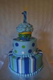 Butter Icing Birthday Cake For Little Boy 1st Birthday Cupcake Boy Children S Birthday Cakes 1st Birthday Cupcakes Birthday Cupcakes Boy 1st Birthday Cakes