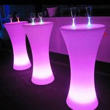 Led Mesa Bar Curva Cocktail Tables Diy Cocktail Table Party Furniture