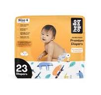 Hello Bello Premium Baby Diapers Size 4 I 23 Count of Disposeable,  Extra-Absorbent, Hypoallergenic, and Eco-Friendly Baby Diapers with Snug  and ...