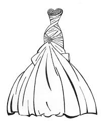 Easy simple princess barbie drawing. Barbie Dress Drawing Color Novocom Top