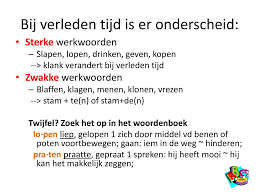 Dat je heel de wereld voor mij was. Ppt Persoonsvorm Verleden Tijd Powerpoint Presentation Free Download Id 5129628