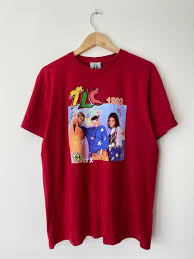 TLC R&B Band 1992 XXX Cross Colours Vintage Red Printing T-Shirt | eBay