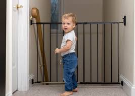 (from top left to right working down) measure your doorway and cut your fabric to fit. Easy As 1 2 3 Do It Yourself Baby Gate Ideas For Stairs