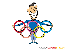 Olimpiyat halkaları – soldan sağa mavi, sarı, siyah, yeşil ve kırmızı olmak üzere beş farklı renkte, birbirine bağlı beş halka – oyunların en ikonik sembolüdür. Spor Kucuk Olimpiyat Halkalari