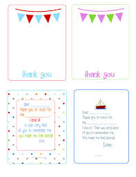 Printable Thank You cards - The House of Hendrix