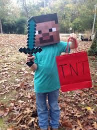 Herobrine Costume Minecraft Costumes Halloween Deco Holiday Fun