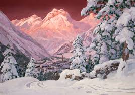 Alois Arnegger Winter The Alps Snow Sunset Pink Mountains Tree House Painting Wallpapers Hd Desktop And Mobile Backgrounds Pink, mountains hd wallpaper posted in mixed wallpapers category and wallpaper original resolution is 5118x2880 px. wallup net