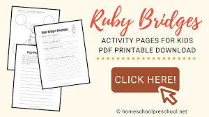 * allow student to chose book. Ruby Bridges Activities And Printables For Black History Month