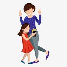 Happy Parenthood Mom And Daughter Playing With Selfie Handphone Happy Family Family Mom Kids Happy Png And Vector With Transparent Background For Free Downlo Mom Kid Happy Mom Baby Cartoon