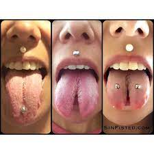 Tongue Transformation My Piercings Are Healing Nicely Its Been 2 Weeks Still Not Fully Healed But Getting There I Love Crazy Piercings Body Mods Piercings