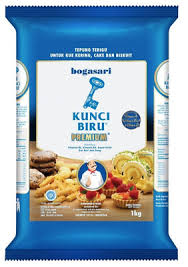 Apa perbedaan tepung terigu protein rendah, sedang dan tinggi? Kunci Biru Premium Flour Tepung Terigu Made By Bogasari Indonesia 1kg Ebay