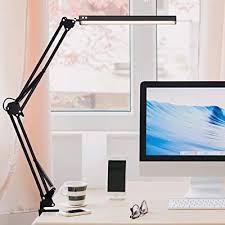 A complete package of phive architect lamp should contain 1 desk lamp, 1 metallic clamp, 1 lamp arm adjustment accessories, power plug, and user's guide. Buy Led Desk Lamp With Clamp Metal Swing Arm Lamp Modern Architect Desk Light With Adjustable Arm Dimmable Eye Caring Table Lamp With 10 Levels Brightness 3 Color Modes For Home Office