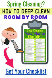 Deep Cleaning Checklist Free Printable Room By Room Deep Cleaning Checklist In 2020 Deep Cleaning Checklist Spring Cleaning Checklist Printable Cleaning Checklist