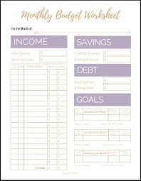 Sometimes, those hard numbers shatter the denial that lets us pay for things w. Free Printable Monthly Budget Template