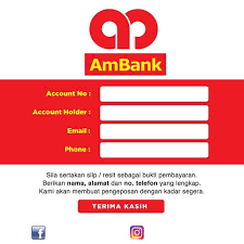 Buang space, simbol + dan 6 di depan. Koleksi Template Akaun Bank