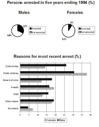 The Pie Chart Shows The Percentage Of Arrest Person In Five