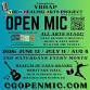 Open Mic! All Arts Community Stage