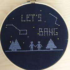 The few patterns included in the 30 pages to which i had access were colorful, witty and fun. Fo Pattern From Inappropriate Cross Stitch Crossstitch